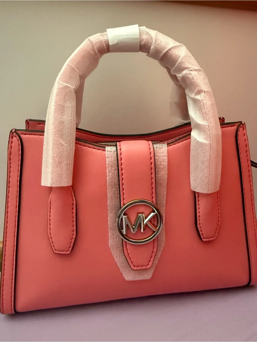 Michael Kors Gabby Small Satchel Tea Rose NWT